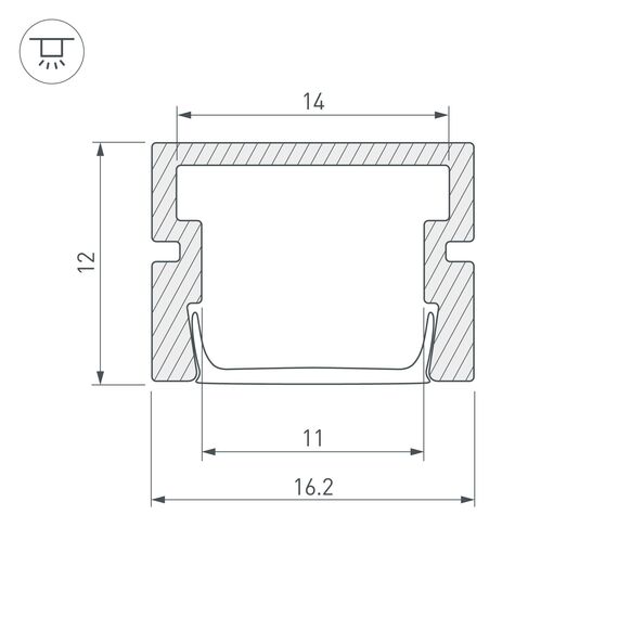 Arlight 037947 Профиль PDS-SM-3000 ANOD BLACK (Arlight, Алюминий) - ! УПАКОВКА СОСТОИТ ИЗ - 3 м/п, изображение 5