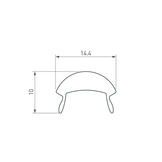 Arlight 020918 Экран с линзой SATIN-10-90 для PDS, MIC (Arlight, Пластик) - ! УПАКОВКА СОСТОИТ ИЗ - 2 м/п, изображение 8