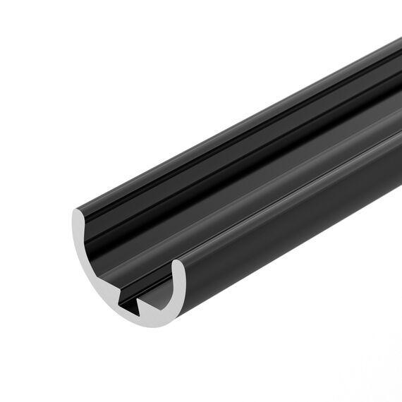 Arlight 033036 Профиль ROUND-D10.5-2000 ANOD BLACK (Arlight, Алюминий) - ! УПАКОВКА СОСТОИТ ИЗ - 2 м/п, изображение 3