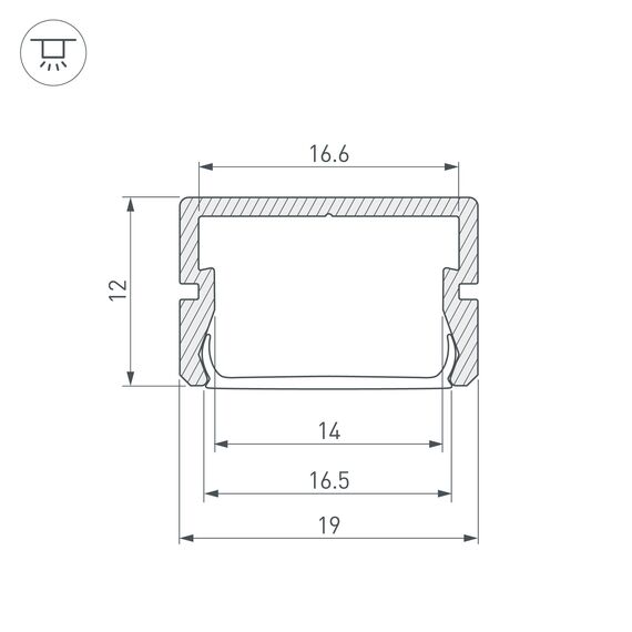 Arlight 025490 Профиль SILER-2000 ANOD (Arlight, Алюминий) - ! УПАКОВКА СОСТОИТ ИЗ - 2 м/п, изображение 5