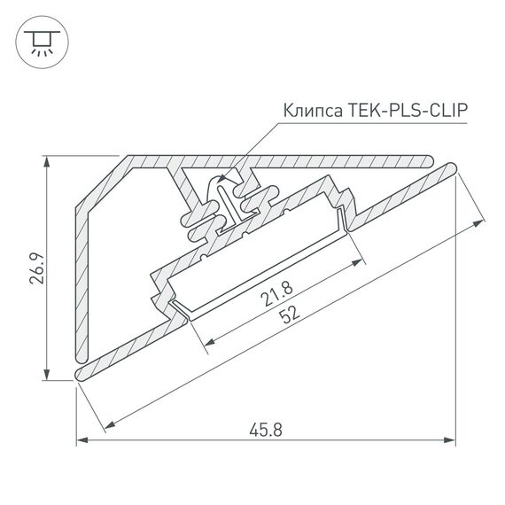 Arlight 020909 Профиль KLUS-LOCK-FM-BASE-2000 ANOD (Arlight, Алюминий) - ! УПАКОВКА СОСТОИТ ИЗ - 2 м/п, изображение 8