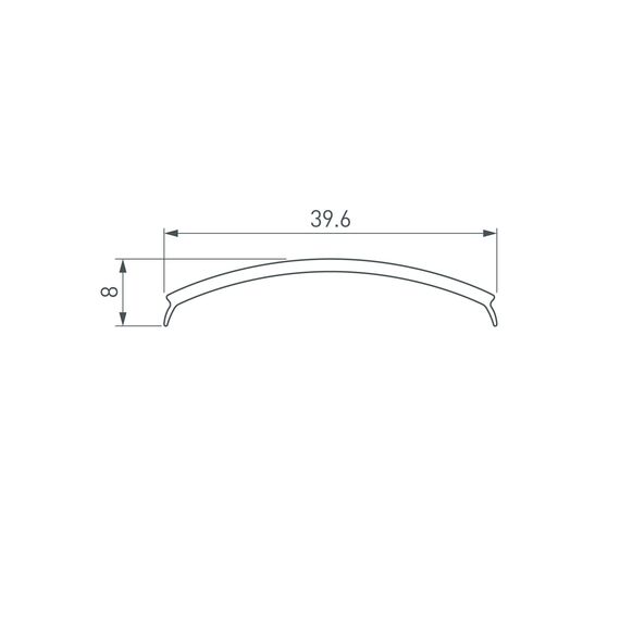 Arlight 020900 Экран матовый KLUS-P45-2000 Round OPAL (Arlight, Пластик) - ! УПАКОВКА СОСТОИТ ИЗ - 2 м/п, изображение 4