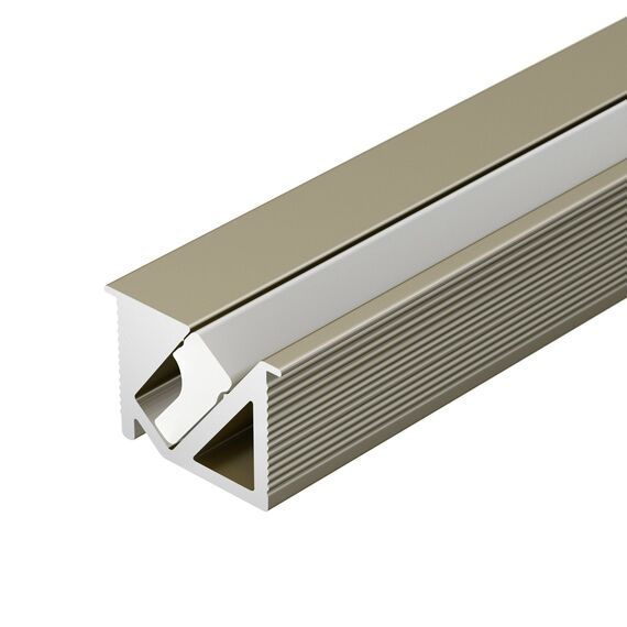 Arlight 038200 Профиль SL-BEVEL-H10-F14-2000 ANOD OLIVE GREY (Arlight, Алюминий) - ! УПАКОВКА СОСТОИТ ИЗ - 2 м/п, изображение 2