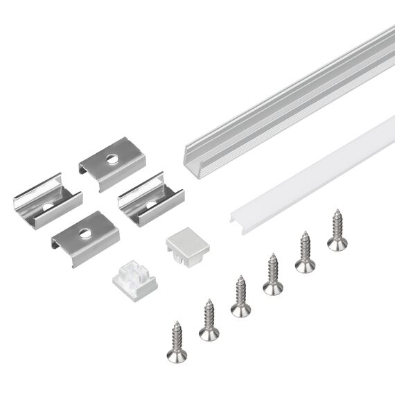 Arlight 036832 Профиль с экраном SL-MINI-8-2000 ANOD+OPAL (Arlight, Алюминий) - ! УПАКОВКА СОСТОИТ ИЗ - 1 компл, изображение 8