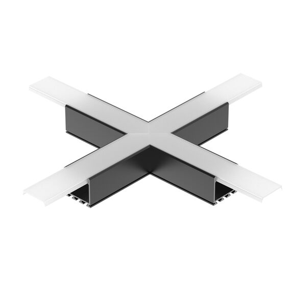 Arlight 031269 Крестовина PLS-LOCK-H25-Х90 BLACK (с экраном MAT-L) (Arlight, Металл) - ! УПАКОВКА СОСТОИТ ИЗ - 1 шт, изображение 2