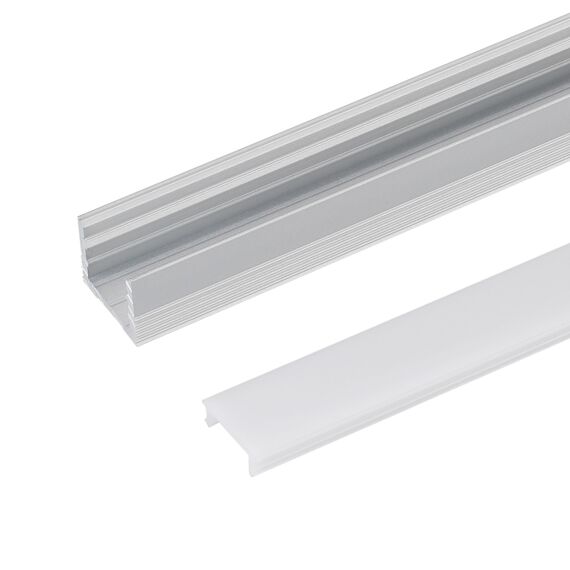 Arlight 025869 Профиль с экраном SL-SLIM-H13M-2500 ANOD+OPAL (Arlight, Алюминий) - ! УПАКОВКА СОСТОИТ ИЗ - 1 компл, изображение 3