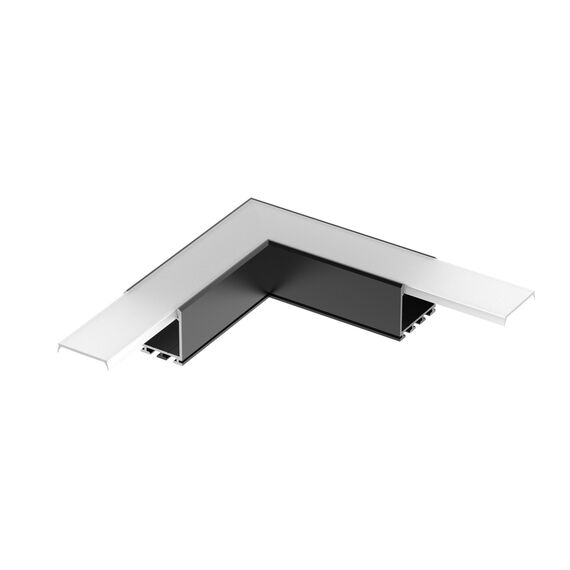 Arlight 031268 Угол PLS-LOCK-H25-L90 BLACK (с экраном MAT-L) (Arlight, Металл) - ! УПАКОВКА СОСТОИТ ИЗ - 1 шт, изображение 2