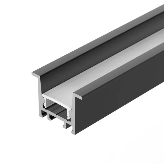 Arlight 031769 Профиль SL-COMFORT-2316-F-2000 ANOD BLACK (Arlight, Алюминий) - ! УПАКОВКА СОСТОИТ ИЗ - 2 м/п, изображение 2