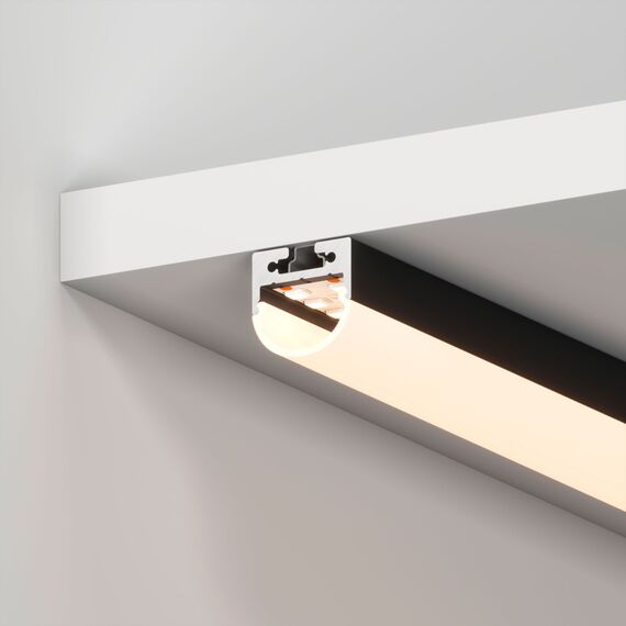 Arlight 027992 Профиль с экраном SL-LINE-2011M-2500 BLACK+OPAL ROUND (Arlight, Алюминий) - ! УПАКОВКА СОСТОИТ ИЗ - 1 компл, изображение 5