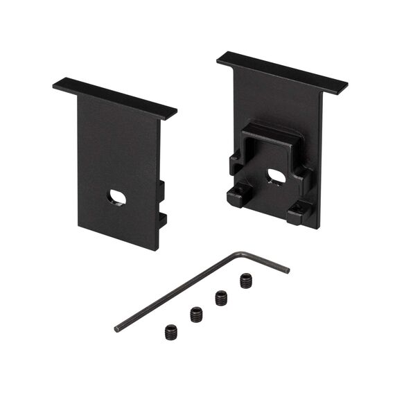 Arlight 031783 Заглушка SL-COMFORT-2542-F BLACK c отверстием (Arlight, Металл) - ! УПАКОВКА СОСТОИТ ИЗ - 1 компл