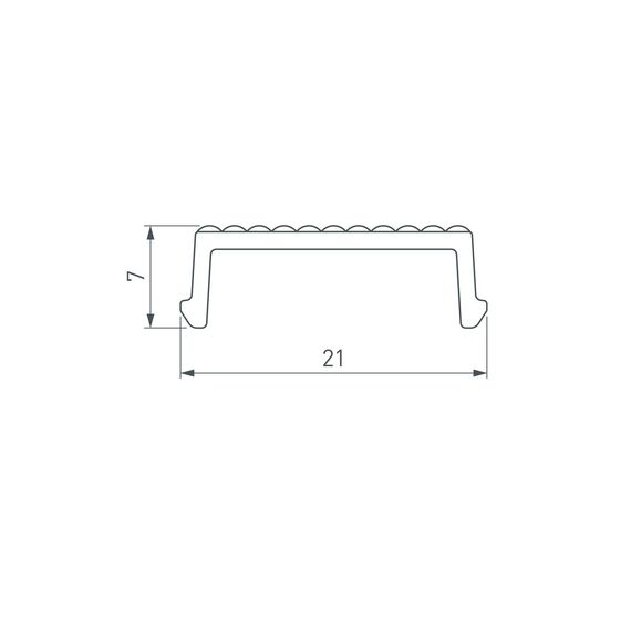 Arlight 033745 Экран призматический SL-LINE-W20-2500 (Arlight, Пластик) - ! УПАКОВКА СОСТОИТ ИЗ - 2,5 м/п, изображение 4