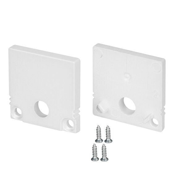 Arlight 047634 Заглушка SL-SLIM20-H20 WHITE с отверстием (Arlight, Пластик) - ! УПАКОВКА СОСТОИТ ИЗ - 1 компл