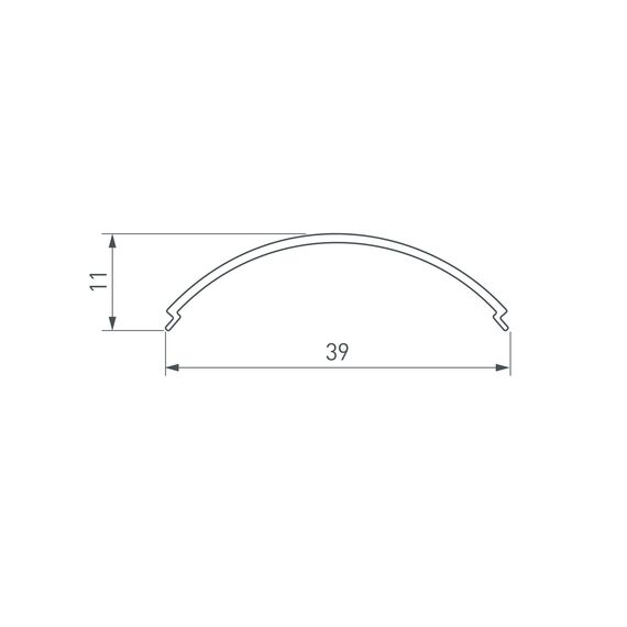 Arlight 046183 Экран SL-KANT-H30-3000 ROUND OPAL (Arlight, Пластик) - ! УПАКОВКА СОСТОИТ ИЗ - 3 м/п, изображение 3