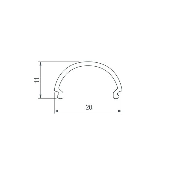 Arlight 020488 Экран SL-LINE-2011-2500 Round OPAL (Arlight, -) - ! УПАКОВКА СОСТОИТ ИЗ - 2,5 м/п, изображение 3