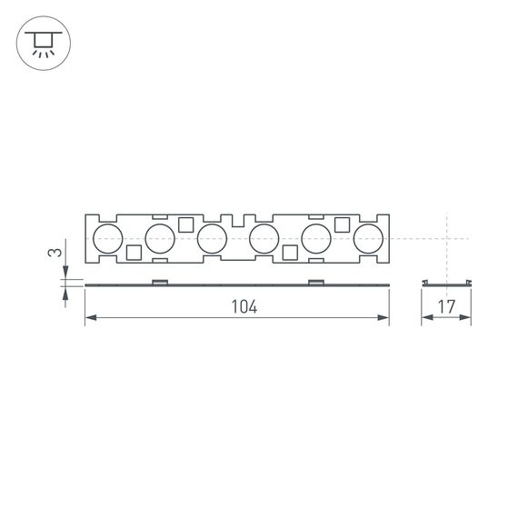 Arlight 041791 Экран линзованный SL-LINE-W20-30deg-540 (Arlight, Пластик) - ! УПАКОВКА СОСТОИТ ИЗ - 1 компл, изображение 8