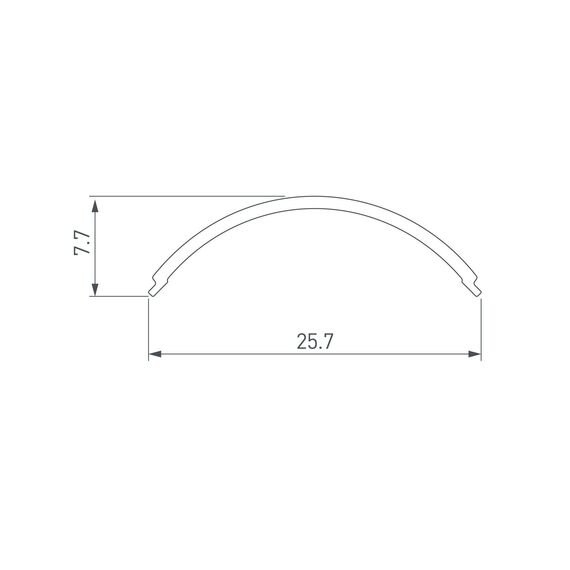 Arlight 049168 Экран SL-KANT-H20 ROUND OPAL (Arlight, Пластик) - ! УПАКОВКА СОСТОИТ ИЗ - 2 м/п, изображение 3