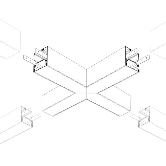 Arlight 030143 Крестовина SL-LINE-6070 (Arlight, Металл) - ! УПАКОВКА СОСТОИТ ИЗ - 1 шт, изображение 7