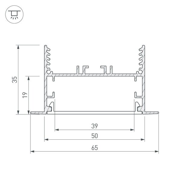 Arlight 030123 Угол SL-LINIA65-F-135 (Arlight, Металл) - ! УПАКОВКА СОСТОИТ ИЗ - 1 шт, изображение 3