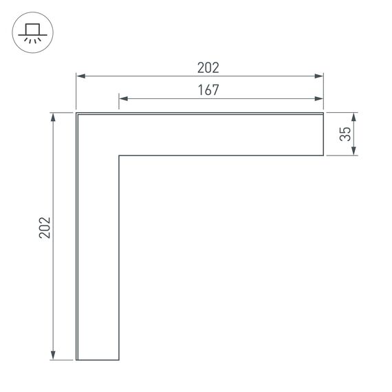 Arlight 030125 Угол SL-LINIA65-F внешний (Arlight, Металл) - ! УПАКОВКА СОСТОИТ ИЗ - 1 шт, изображение 6