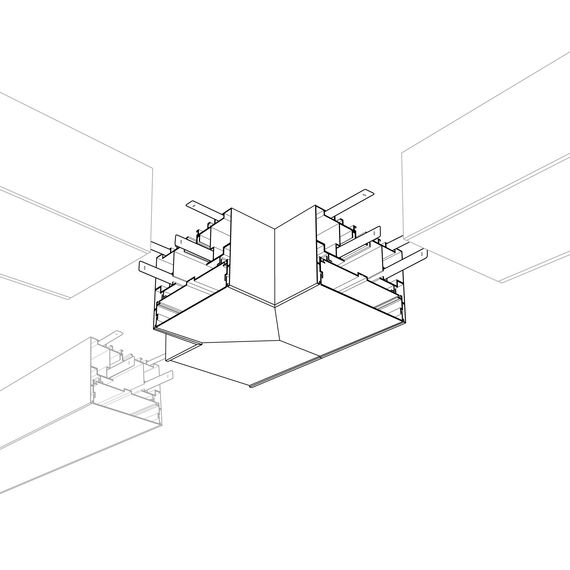Arlight 021270 Угол S2-LINE-10570-T90 тройной (Arlight, Металл) - ! УПАКОВКА СОСТОИТ ИЗ - 1 шт, изображение 4