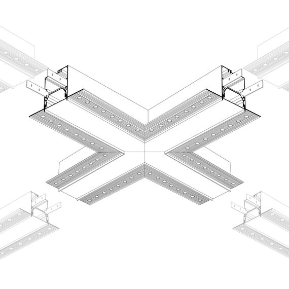 Arlight 030134 Крестовина SL-LINIA55-FANTOM (Arlight, Металл) - ! УПАКОВКА СОСТОИТ ИЗ - 1 шт, изображение 8