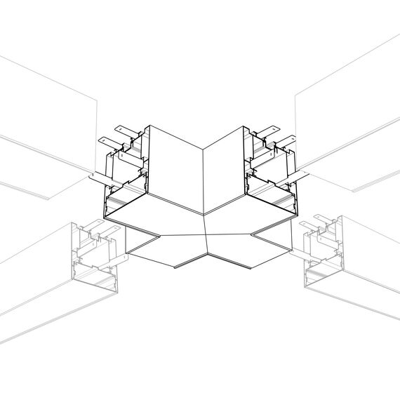 Arlight 021265 Угол S2-LINE-7977-X90 крестовой (Arlight, Металл) - ! УПАКОВКА СОСТОИТ ИЗ - 1 шт, изображение 3