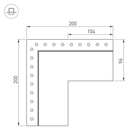 Arlight 030137 Угол SL-LINIA55-FANTOM-EDGE внешний (Arlight, Металл) - ! УПАКОВКА СОСТОИТ ИЗ - 1 шт, изображение 6