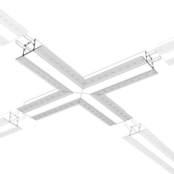 Arlight 030099 Крестовина SL-LINIA32-FANTOM (Arlight, Металл) - ! УПАКОВКА СОСТОИТ ИЗ - 1 шт, изображение 7