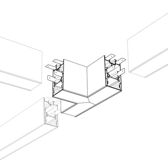 Arlight 021254 Угол S2-LINE-4067-T90 тройной (Arlight, Металл) - ! УПАКОВКА СОСТОИТ ИЗ - 1 шт, изображение 3