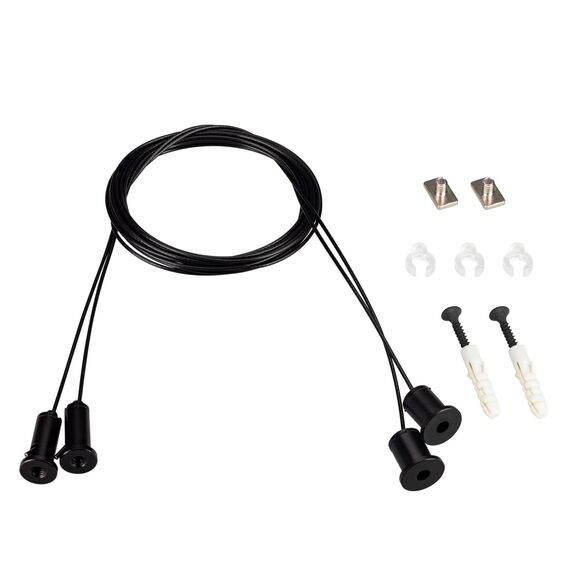 Arlight 039187 Подвес SL-LINE 2x2m Set (Pad 9x2mm) BLACK (Arlight, Металл) - ! УПАКОВКА СОСТОИТ ИЗ - 1 компл