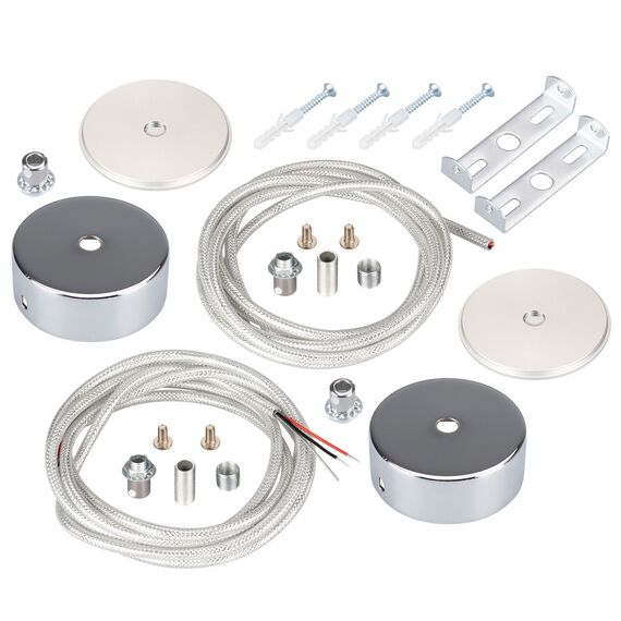 Arlight 037773 Подвес токопроводящий ARL-SL-ROUND-D70-360deg горизонтальный (Arlight, провод 2x0.5) - ! УПАКОВКА СОСТОИТ ИЗ - 1 компл