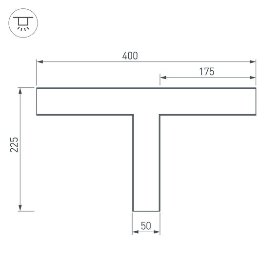 Arlight 030117 Тройник SL-LINE-5035 (Arlight, Металл) - ! УПАКОВКА СОСТОИТ ИЗ - 1 шт, изображение 3