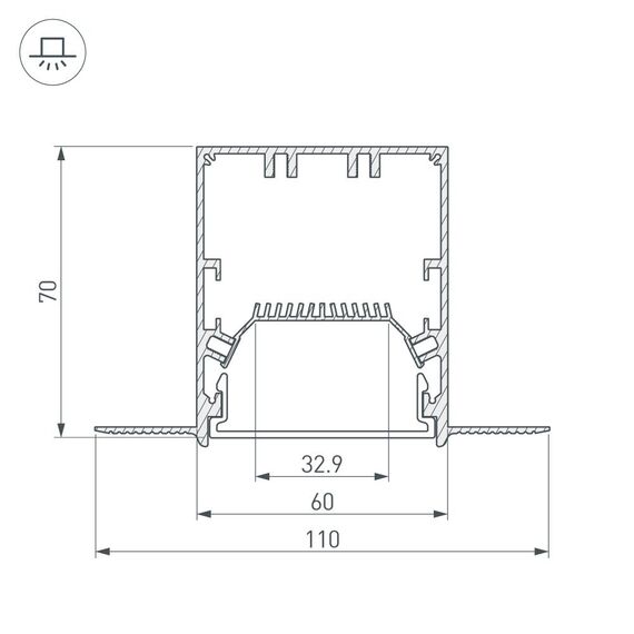 Arlight 030132 Угол SL-LINIA55-FANTOM (Arlight, Металл) - ! УПАКОВКА СОСТОИТ ИЗ - 1 шт, изображение 6