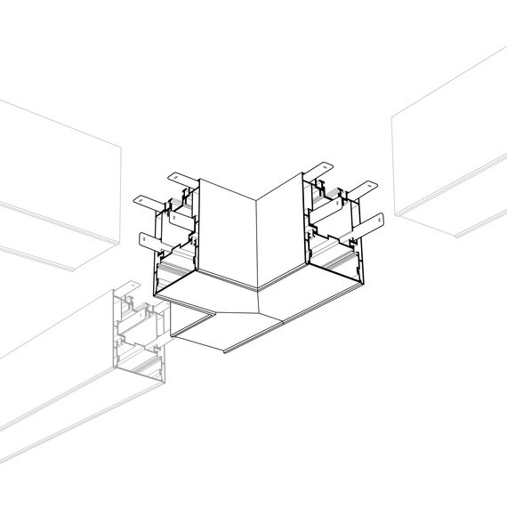 Arlight 021259 Угол S2-LINE-5470-T90 тройной (Arlight, Металл) - ! УПАКОВКА СОСТОИТ ИЗ - 1 шт, изображение 3