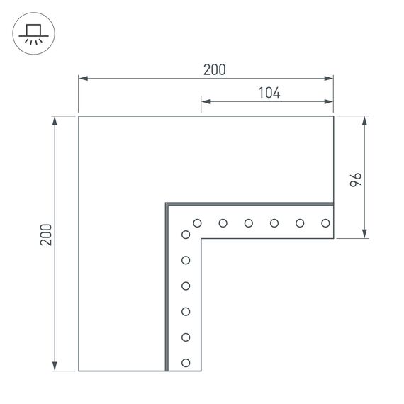 Arlight 030136 Угол SL-LINIA55-FANTOM-EDGE внутренний (Arlight, Металл) - ! УПАКОВКА СОСТОИТ ИЗ - 1 шт, изображение 6