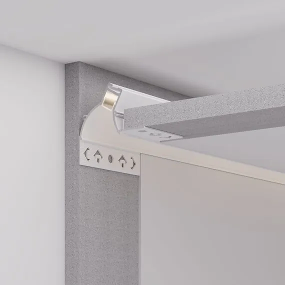 Arlight 034981 Профиль ARH-CEIL-BEVEL-EDGE-2000 WHITE (Arlight, Алюминий) - ! УПАКОВКА СОСТОИТ ИЗ - 2 м/п, изображение 8