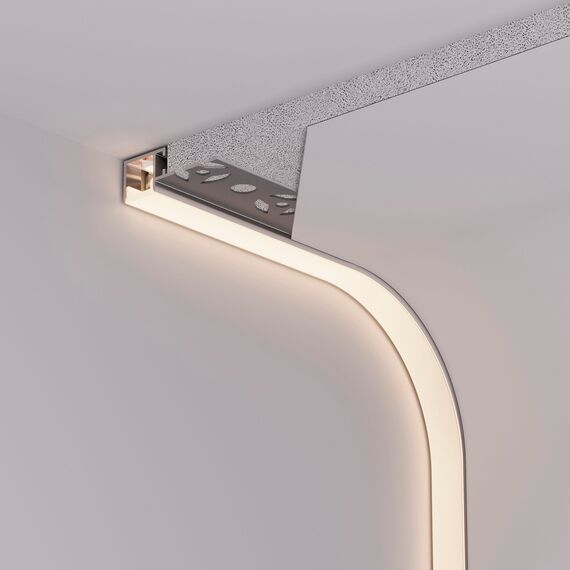 Arlight 040328 Профиль FANTOM-BENT-W12-TOP-EDGE-2000 ANOD (Arlight, Алюминий) - ! УПАКОВКА СОСТОИТ ИЗ - 2 м/п, изображение 10