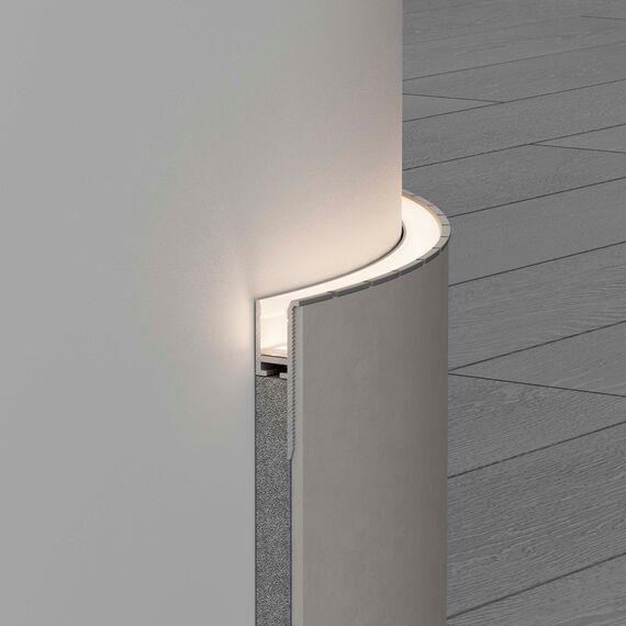 Arlight 043694(1) Профиль WALL-FANTOM-BENT-W10-SIDE-2000 ANOD (Arlight, Алюминий) - ! УПАКОВКА СОСТОИТ ИЗ - 2 м/п, изображение 8