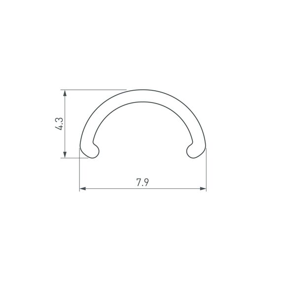 Arlight 036326 Экран ARH-ROUND-D8-2000 Round Opal (Arlight, Пластик) - ! УПАКОВКА СОСТОИТ ИЗ - 2 м/п, изображение 3
