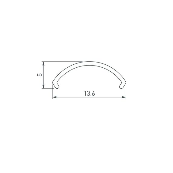 Arlight 039221 Экран ARH-ROUND-D16-2000 OPAL-PM (Arlight, Пластик) - ! УПАКОВКА СОСТОИТ ИЗ - 2 м/п, изображение 3