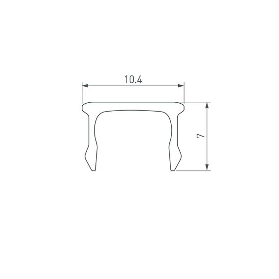 Arlight 035644 Экран ARH-PLINTUS-FANTOM-2000 Opal (Arlight, Пластик) - ! УПАКОВКА СОСТОИТ ИЗ - 2 м/п, изображение 3