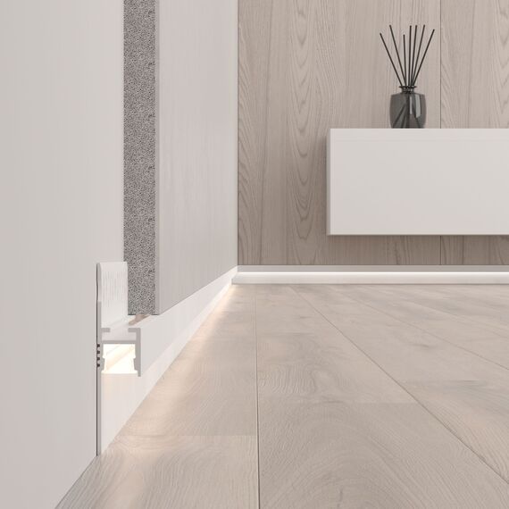 Arlight 034983 Профиль ARH-PLINTUS-FANTOM-2000 WHITE (Arlight, Алюминий) - ! УПАКОВКА СОСТОИТ ИЗ - 2 м/п, изображение 7