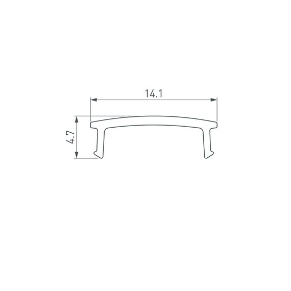 Arlight 052995 Экран ARH-DECORE-S12-3000 Flat Opal (Arlight, Пластик) - ! УПАКОВКА СОСТОИТ ИЗ - 3 м/п, изображение 4