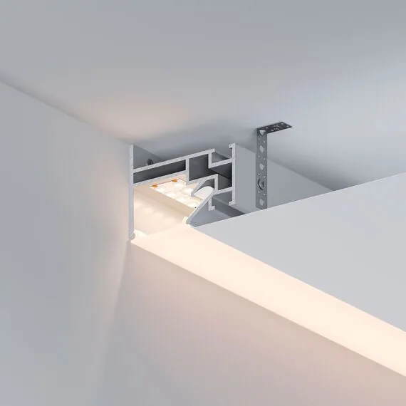 Arlight 040061 Профиль STRETCH-25-WALL-SIDE-2000 (Arlight, Алюминий) - ! УПАКОВКА СОСТОИТ ИЗ - 2 м/п, изображение 8