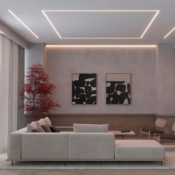 Arlight 042946 Профиль STRETCH-20-CEIL-D-CENTER-2000 BLACK (Arlight, Алюминий) - ! УПАКОВКА СОСТОИТ ИЗ - 2 м/п, изображение 9