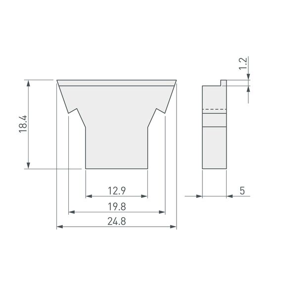 Arlight 027736 Заглушка для FOLED белая глухая (Arlight, Пластик) 027736, изображение 3
