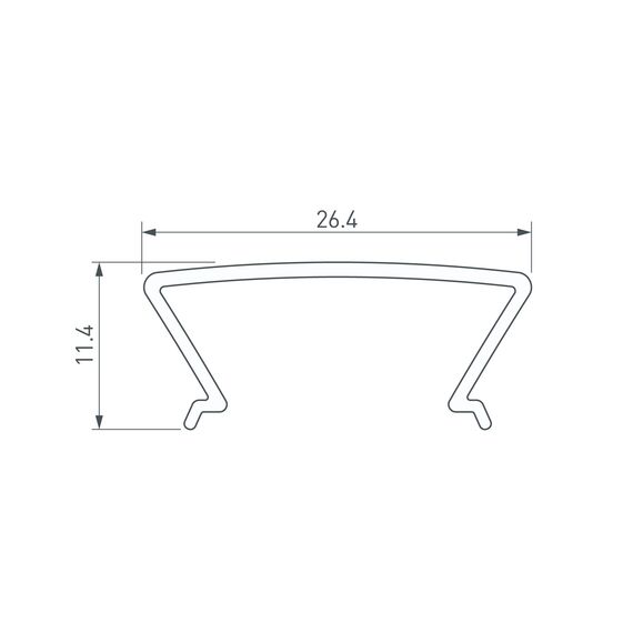 Arlight 025233(1) Экран FOLED-2000 OPAL-PM (Arlight, Пластик) - ! УПАКОВКА СОСТОИТ ИЗ - 2 м/п, изображение 6