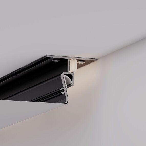 Arlight 040703 Профиль STRETCH-SHADOW-CEIL-2000 BLACK (A2-CONTOUR-PRO) (Arlight, Алюминий) - ! УПАКОВКА СОСТОИТ ИЗ - 2 м/п, изображение 7