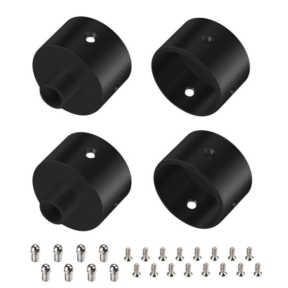 Arlight 049940 Заглушка WPH-FLEX-D22-360deg BLACK ALU с отверстием (Arlight, Металл) - ! УПАКОВКА СОСТОИТ ИЗ - 1 компл