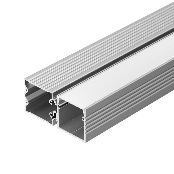 Arlight 021947 Профиль с экраном ALU-BASE-PW35S-2000 ANOD+FROST AG (Arlight, Металл) - ! УПАКОВКА СОСТОИТ ИЗ - 1 компл, изображение 2